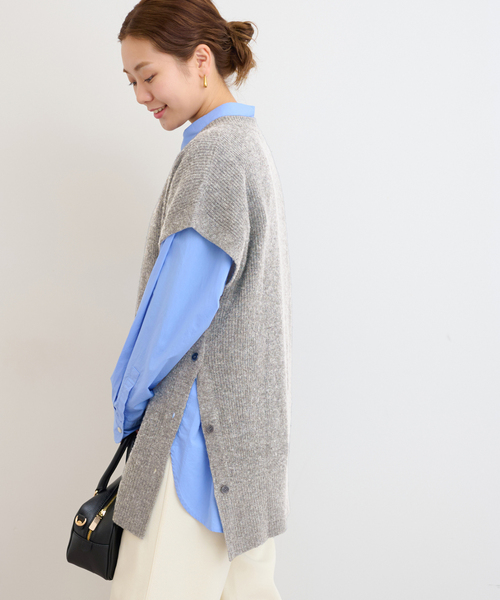 【新品！】JOURNAL STANDARD relume ポンチョベスト ウールカシミヤミックスポンチョベスト（ベスト）｜JOURNAL STANDARD