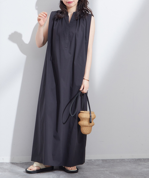 「journal standard L'essage」 ノースリーブワンピース FREE ブルー レディース_画像6