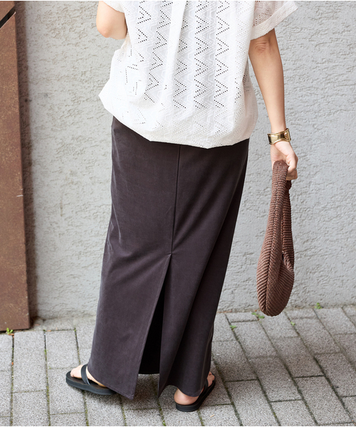 【JOURNAL STANDARD】フィブリルキュプラジャージーマキシスカート 追加2》フィブリルキュプラジャージーマキシスカート（ロング・マキシ