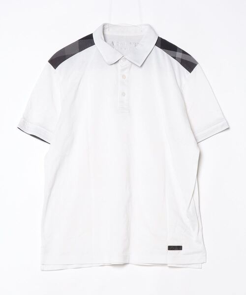 BLACK LABEL CRESTBRIDGE」 半袖ポロシャツ LL ホワイト メンズ 【公式