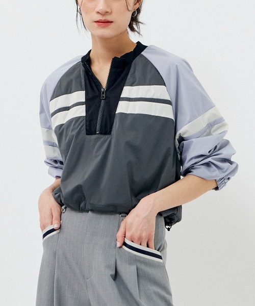 「A + TOKYO」 ナイロンブルゾン FREE ブラック レディース_画像2