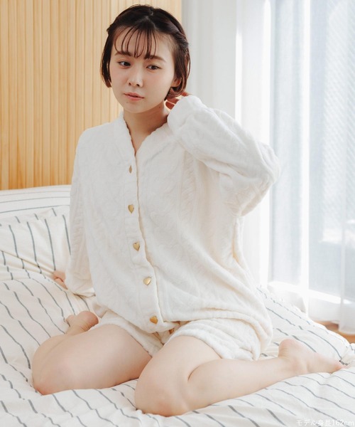 fran de lingerie パジャマ ルームウェア もこもこ ショートパンツ