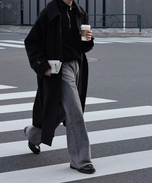 「CALLNE」 デニムパンツ L グレー メンズ_画像2