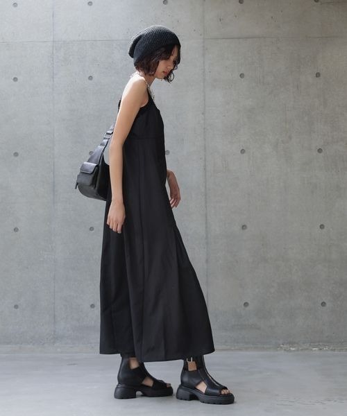 「PAGEBOY」 キャミソールワンピース FREE チャコールグレー レディース_画像4