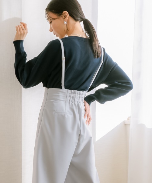 「Petitjo」 オーバーオール - グレー レディース_画像4