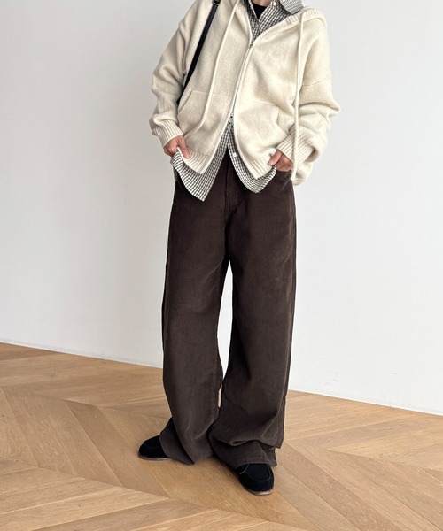 El mar コーデュロイワイドパンツ CANAL JEAN（キャナルジーン） パンツ El mar コーデュロイワイド