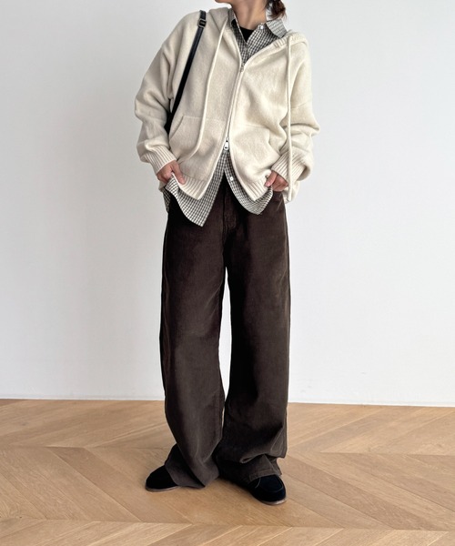 El mar コーデュロイワイドパンツ CANAL JEAN｜El mar コーデュロイワイドパンツ | Rakuten Fashion(楽天