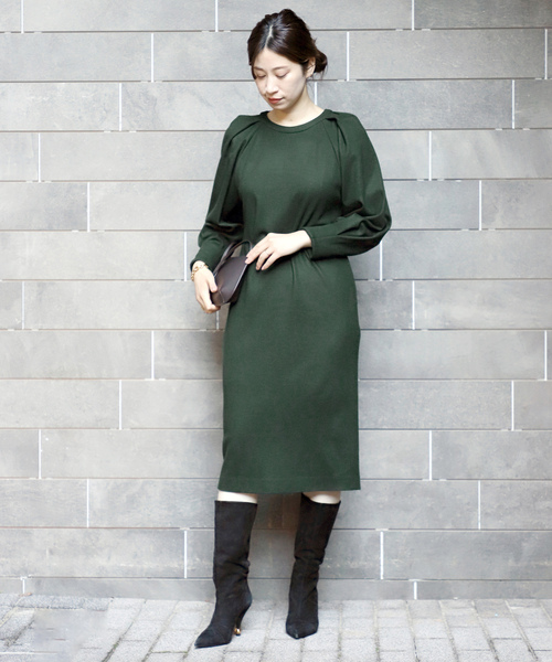 VERMEIL par iena（ヴェルメイユパーイエナ） 長袖ワンピース