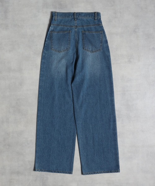 [Bonjour Sagan] Denim брюки M индиго голубой женский 