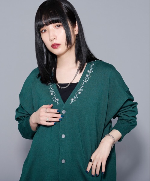 「Ellno Loset」 ニットカーディガン LARGE ブラック メンズ_画像5