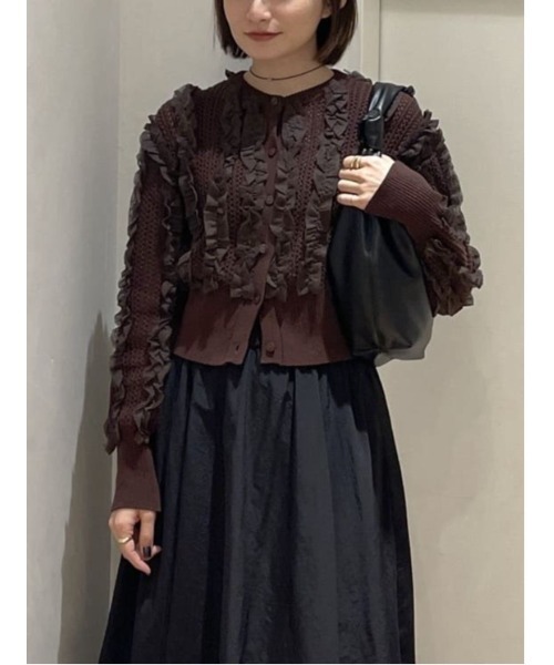 STYLEMIXER（スタイルミキサー） カーディガン 「人気」チュールフリル