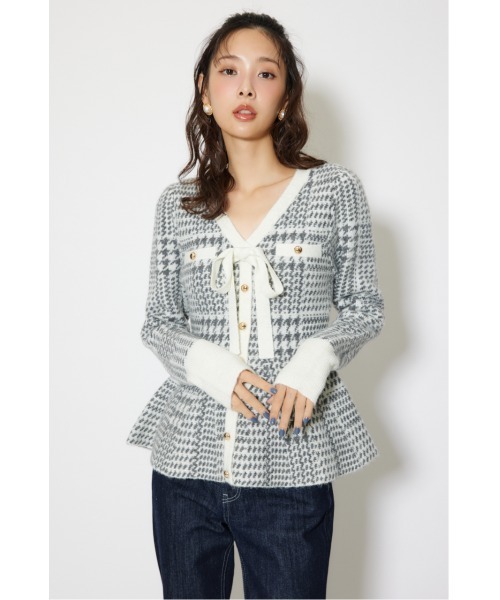 rienda（リエンダ） ニット セーター 2WAYペプラムジャガードニット