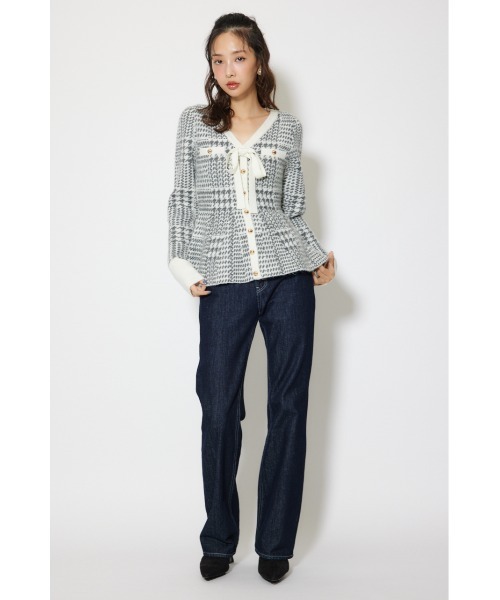 rienda（リエンダ） ニット セーター 2WAYペプラムジャガードニット