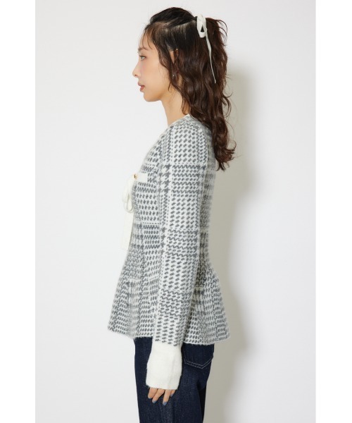 rienda（リエンダ） ニット セーター 2WAYペプラムジャガードニット