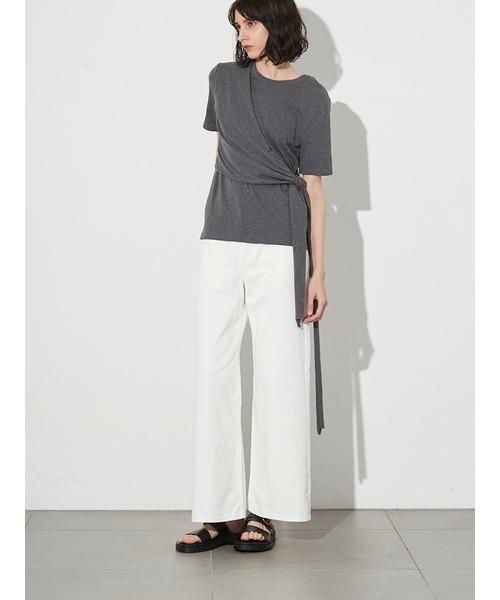 「styling/」 半袖カットソー FREE ホワイト レディース_画像7