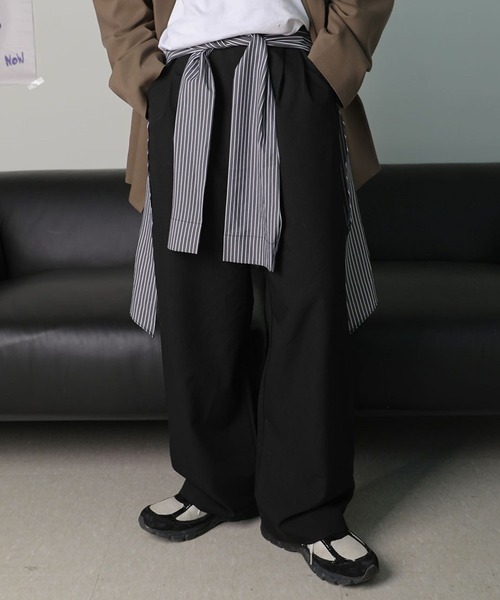 ASCLO（エジュクロ） ワイドパンツ スラックス ASCLO／シャツ