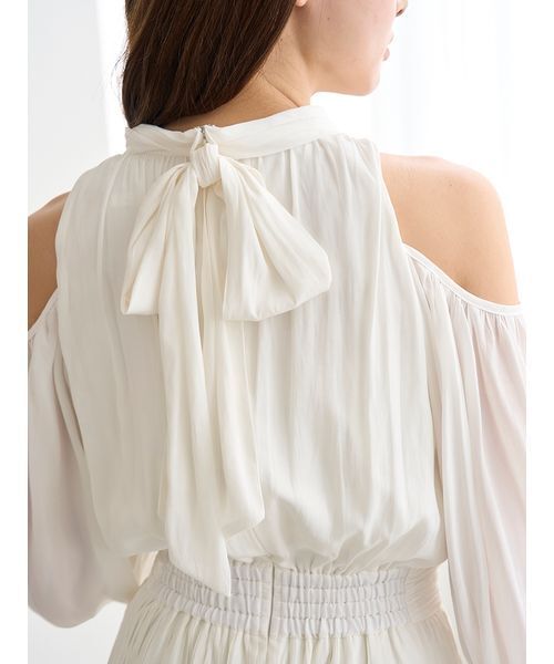 SNIDEL（スナイデル） ワンピース コールドショルダーロングワンピース