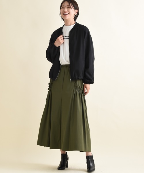 「INTERPLANET」 ブルゾン FREE カーキ レディース_画像9