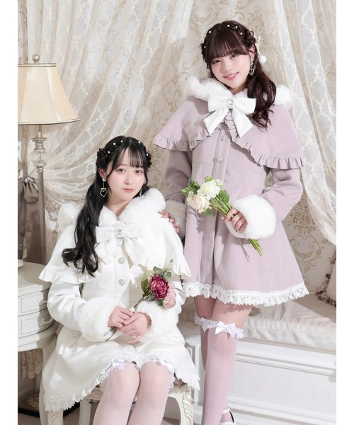 NOEMIE（ノエミー） コート アウター ケープフリルドーリーフレア