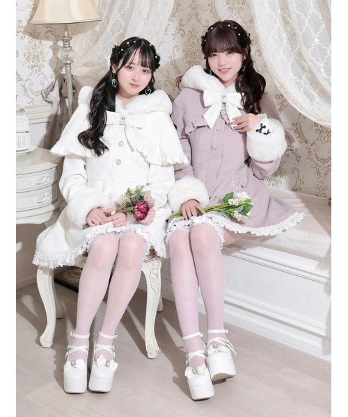 NOEMIE（ノエミー） コート アウター ケープフリルドーリーフレア