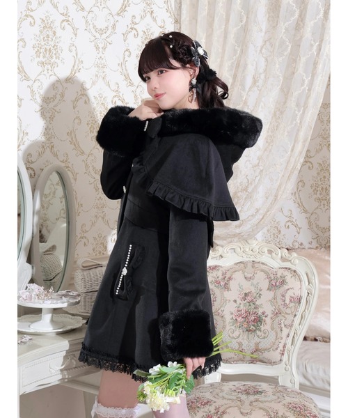 NOEMIE（ノエミー） コート アウター ケープフリルドーリーフレア