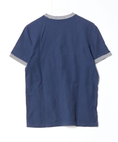 「FRED PERRY」 半袖Tシャツ M ネイビー メンズ_画像2