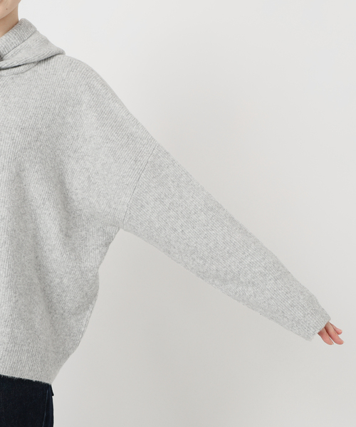 スローブイエナ エアリーワイドシルエット フーディー セットアップ対応可》エアリーワイドシルエットフーディー｜フォー