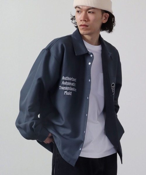 76」 長袖シャツ M グレイッシュブルー メンズ : ZOZOTOWN Yahoo!店