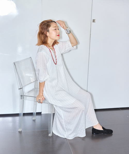 「CITYSHOP」 半袖ワンピース 36 ブラック レディースの画像