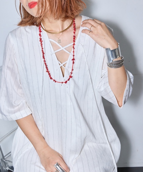 「CITYSHOP」 半袖ワンピース 36 ブラック レディースの画像