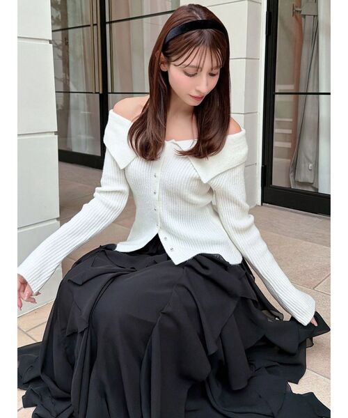 RESEXXY（リゼクシー） ニット セーター ビッグカラーニットトップス