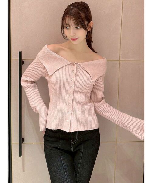 RESEXXY（リゼクシー） ニット セーター ビッグカラーニットトップス