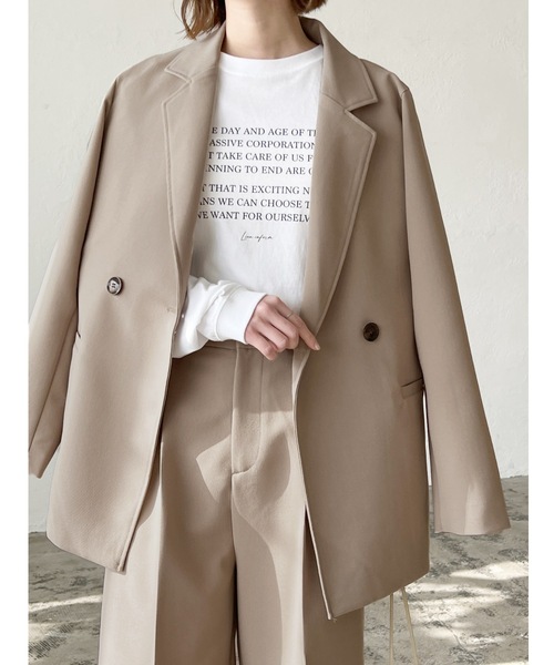 「LIAN」 セットアップ FREE グレイッシュベージュ レディース_画像4