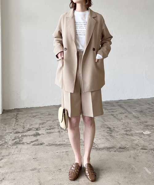 「LIAN」 セットアップ FREE グレイッシュベージュ レディース_画像5