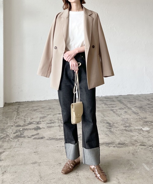 「LIAN」 セットアップ FREE グレイッシュベージュ レディース_画像6