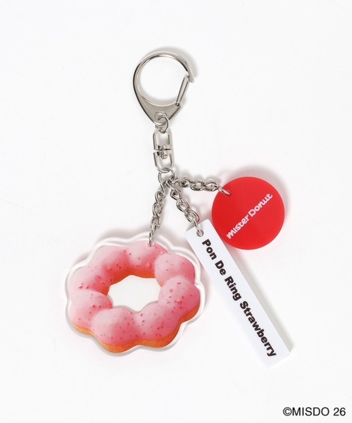 LEPSIM（レプシィム） キーホルダー 「Mister Donut」ドーナツチャーム