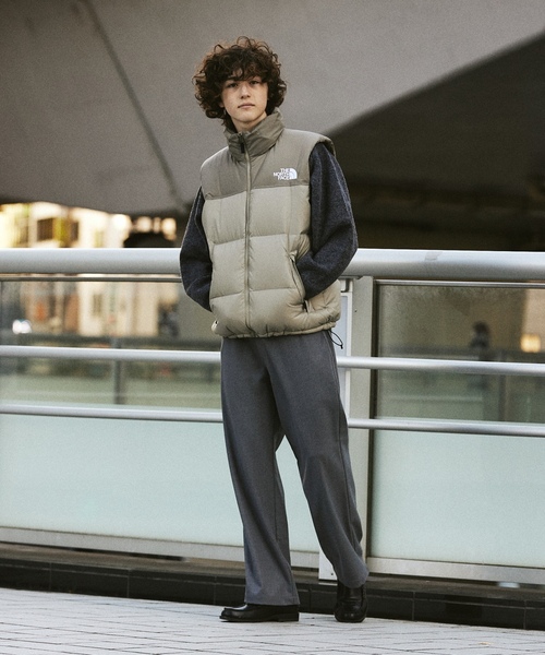 THE NORTH FACE メンズ ベスト X-LARGE ブラック/グレー THE NORTH FACE（ザ ノースフェイス） ダウンベスト X-LARGE ブラック