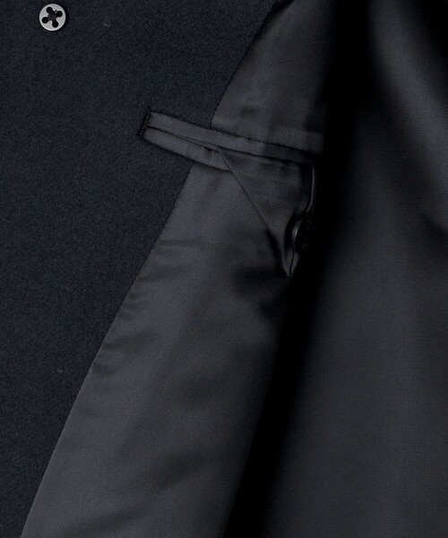 ステンカラーコート コート SHIPS: Super 140's MELTON CAR COAT メンズの画像