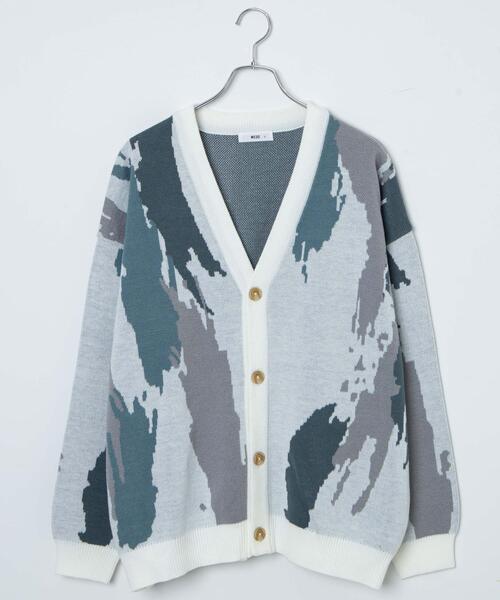 「WEGO」 ニットカーディガン LARGE ブラック メンズ_画像9