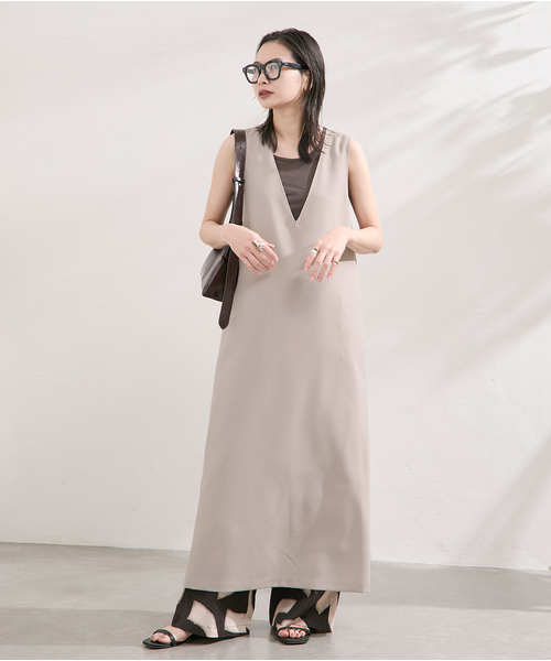 ユナイテッドアローズ　Vネック ワンピース　アダムエロペ、ジャーナルスタンダード Vネックビッグポケットワンピース | ジャーナルスタンダード(JOURNAL