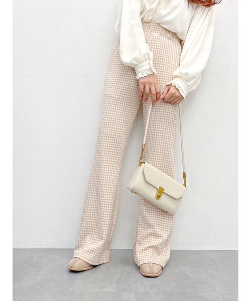 「JUMELLE」 イージーパンツ FREE ブルー レディース_画像4