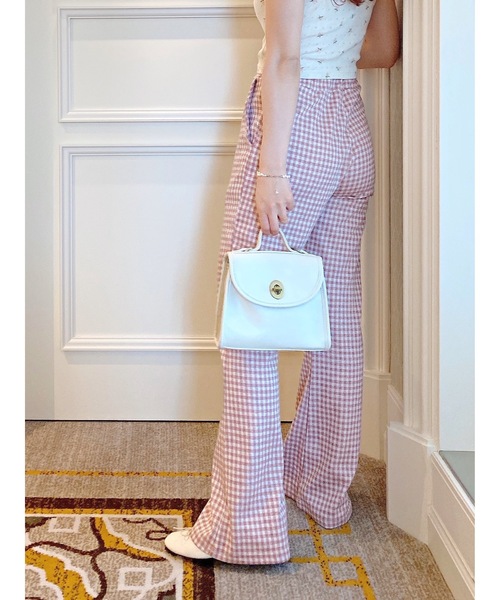 「JUMELLE」 イージーパンツ FREE ブルー レディース_画像7