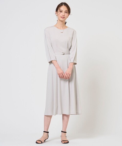 J.PRESS（J.プレス） ワンピース トリアセスムース フレア ワンピース
