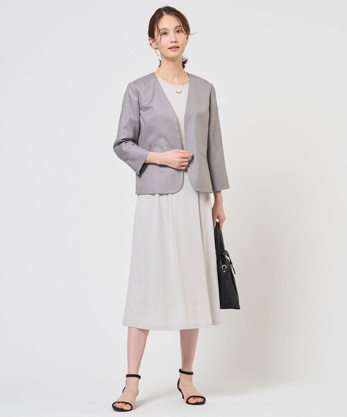 J.PRESS（J.プレス） ワンピース トリアセスムース フレア ワンピース