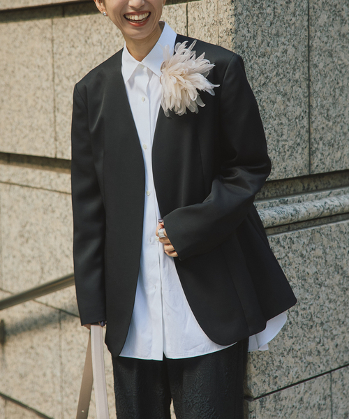 VERMEIL par iena（ヴェルメイユパーイエナ） ジャケット ノーカラー