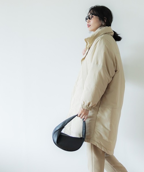 「coca(coca)」 ダウンコート M ベージュ レディース_画像4