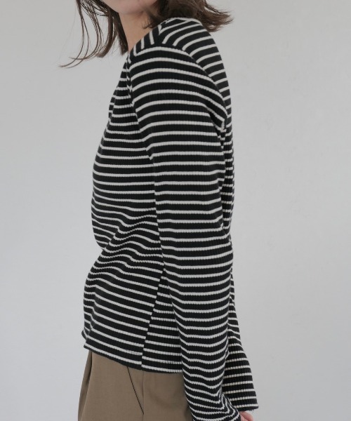 「Reurie'」 長袖カットソー FREE ブラック レディース_画像9