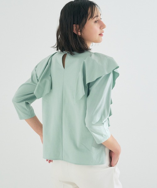 「ANAYI」 7分袖カットソー 36 ホワイト レディース_画像5