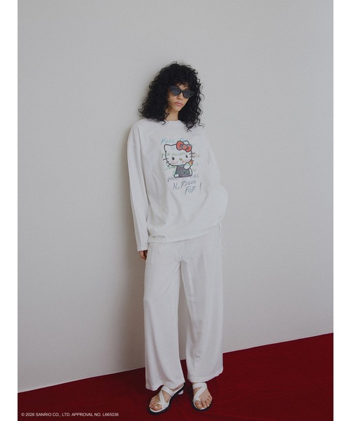 sanrio（サンリオ） tシャツ HELLO KITTY×Ameri DAMAGE LONG TEE