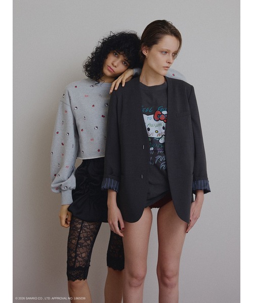 sanrio（サンリオ） tシャツ HELLO KITTY×Ameri DAMAGE LONG TEE